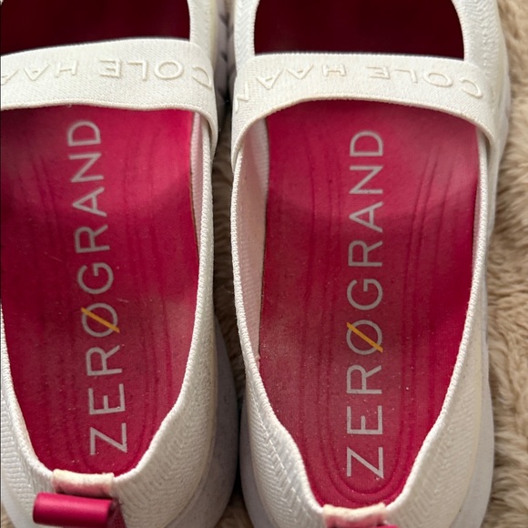 Cole Haan Women's ZeroGrand White and Pink Sneakers - Picture 3 of 5